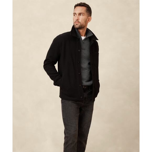 Men's Gap Extra Fine Merino Wool Quarter Zip Sweater size L Quiet Luxury Preppy - Picture 1 of 4